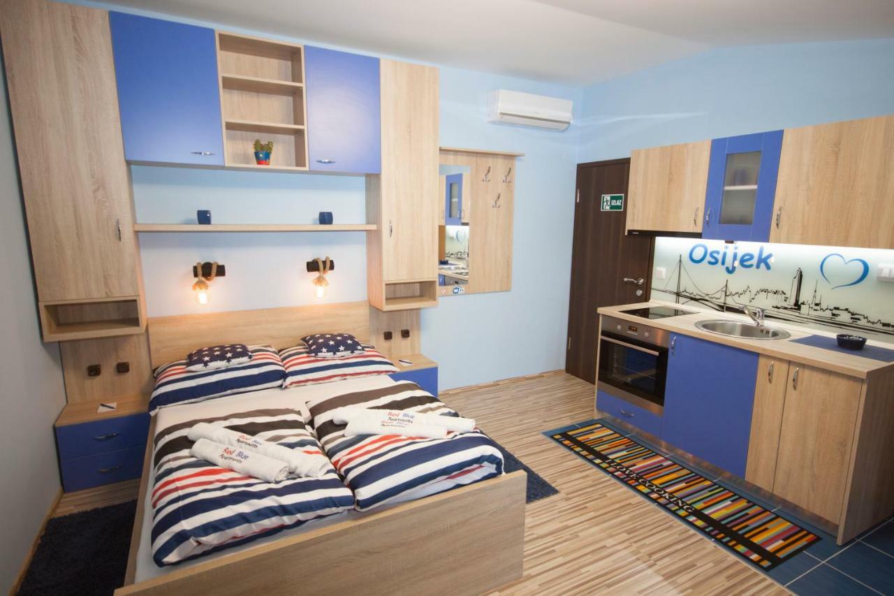 Design Apartments Red Blue Osijek Eksteriør bilde